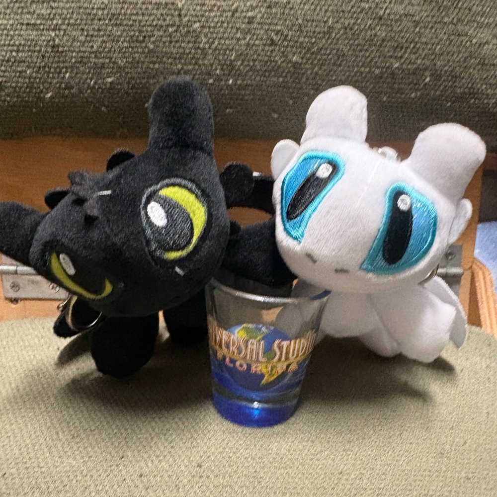 How to Train your dragon keychains , shot glass